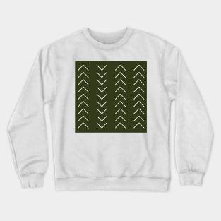 Mudcloth II (Olive Green) Crewneck Sweatshirt